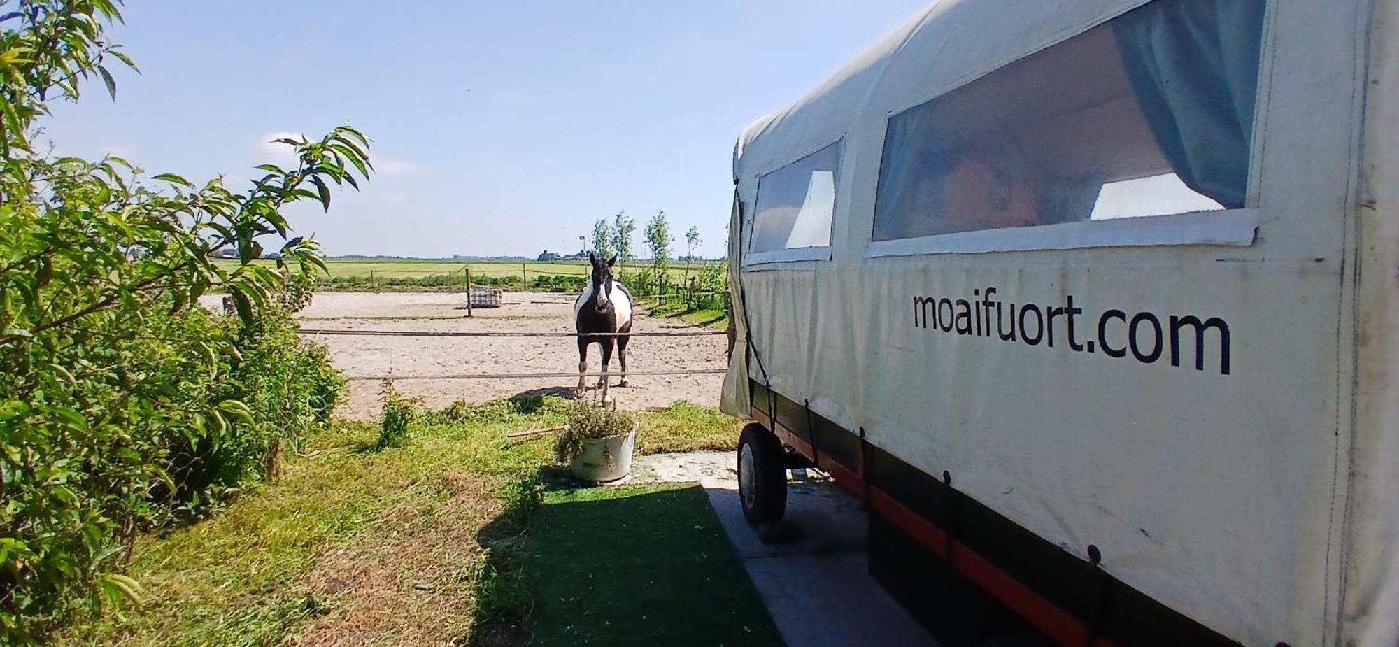 ホテル De Huifkar, Trekkershut Bij Sneek Hommerts エクステリア 写真